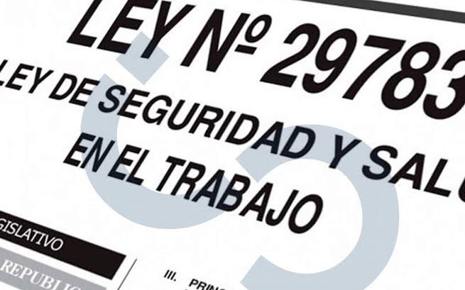 Portada impresa de la Ley N° 29783, Ley de Seguridad y Salud en el Trabajo